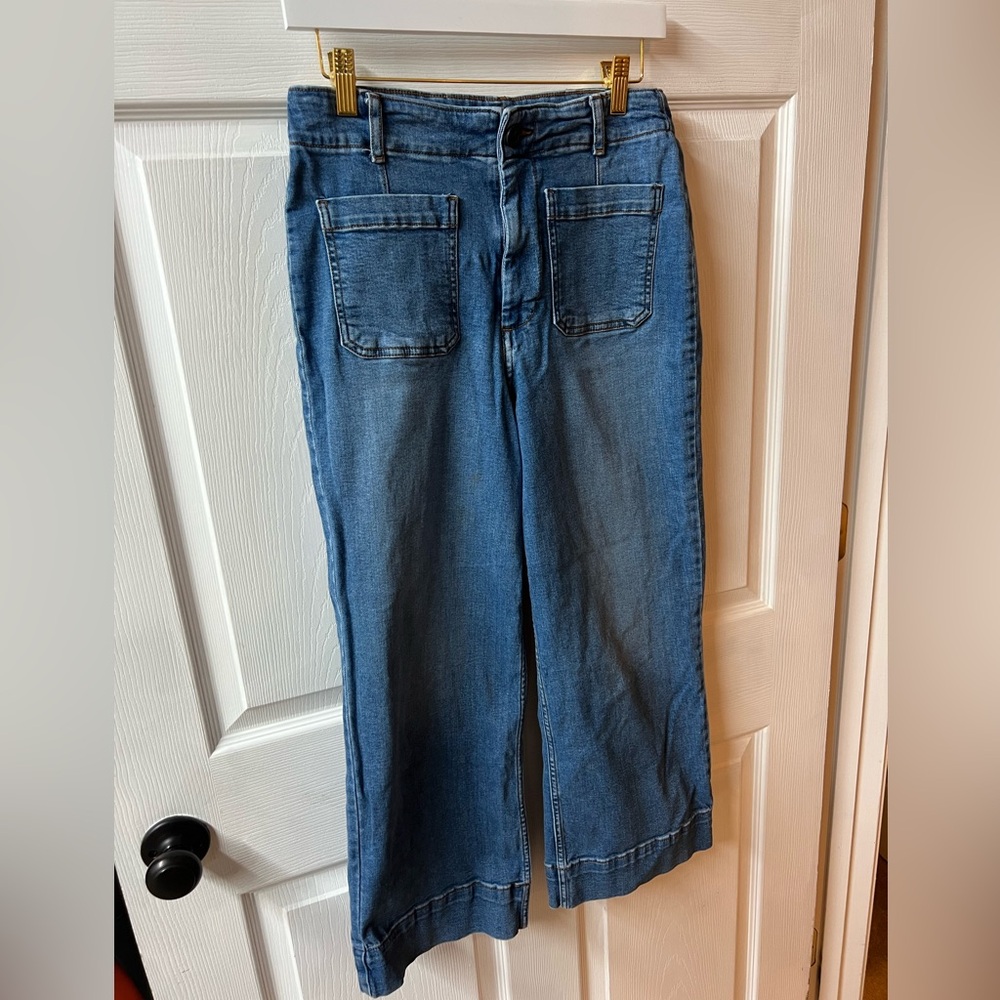 Bagatelle Collection Wide Leg Cropped Women's Jeans